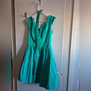 Steppin' Out Turquoise 1980s Dress